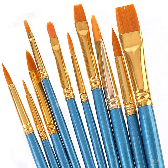 Watercolor Paint Brushes Set - 10 Pcs Artists Paint Brush Set Acrylic  Watercolor - Aliexpress