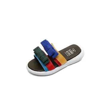 

Children's Sandals for Boys Girls 2020 Summer Bohemian Canvas EVA Fashion Beach Children's Cool Slippers for School Kids