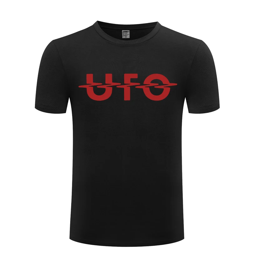 HEY HOT Новинка UFO, креативная Мужская футболка, Мужская футболка, новинка, короткий рукав, круглый вырез, хлопок, повседневный Топ, футболка - Цвет: HEY HOT