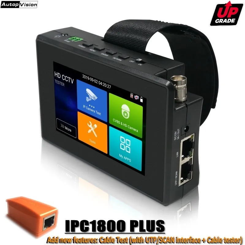  Upgrade IPC-1800 PLUS CCTV IP Camera Tester H.265 4K IP 8MP TVI 8MP CVI 8MP AHD Analog 5-in-1 Wrist - 4.00024E+12