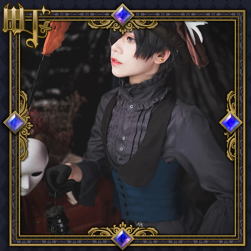 Новинка; аниме «Черный Дворецкий»; маскарадные костюмы Kuroshitsuji Ciel Phantomhive для мужчин и женщин; вечерние Костюмы для ролевых игр; маскарадный костюм