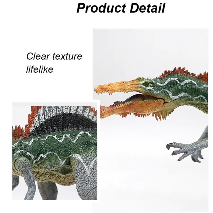 32cm Big Size Reallife Dianosuar Solid Model Toys Jurassic Figure Spinosaurus Learning Education Biology Toy Gift for Kids