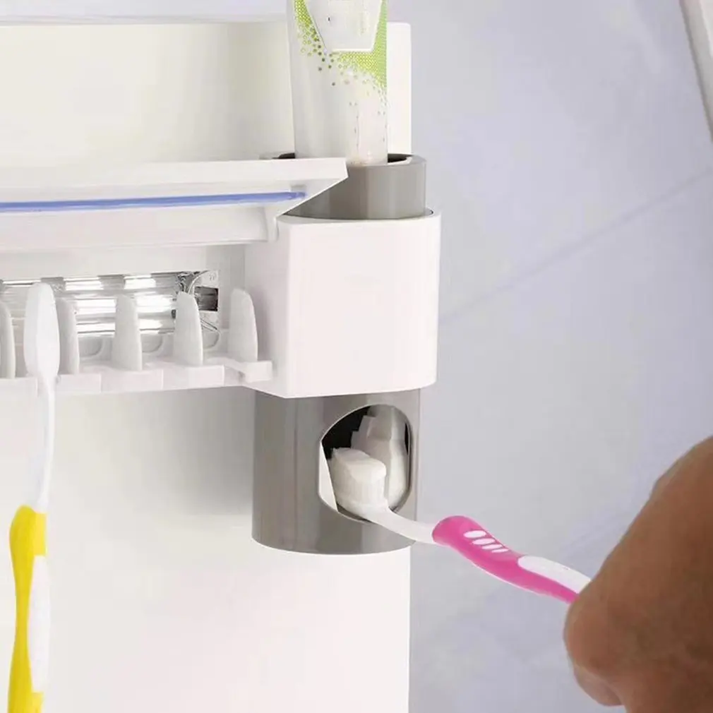 

Toothbrush Sterilizer Automatic Toothpaste Dispenser Uv Disinfecting Toothbrush Shelf Toothpaste Holder Toothbrush Holder