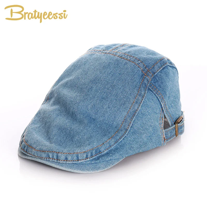 2021 Denim Kids Hat for Boys Girls Classic Vintage Adjustable Baby Hat Autumn Winter
