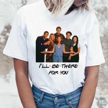 

friends tv show t shirt tshirt top tee shirt women female femme ulzzang t-shirt Harajuku Casual Vintage Printing Funny girl