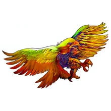 

New Rainbow Yellow Eagle Wooden Puzzle Unique Original Design Craft Excellent Couple Birthday Gift A3 A4 A5 3D Jigsaw DIY Toy