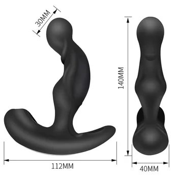 Wireless Remote Control Peristaltic Vibrating Male Prostate Massager Big Anal Plug Buttplug G-Spot Vibrator Gay Sex Toys For Men 5