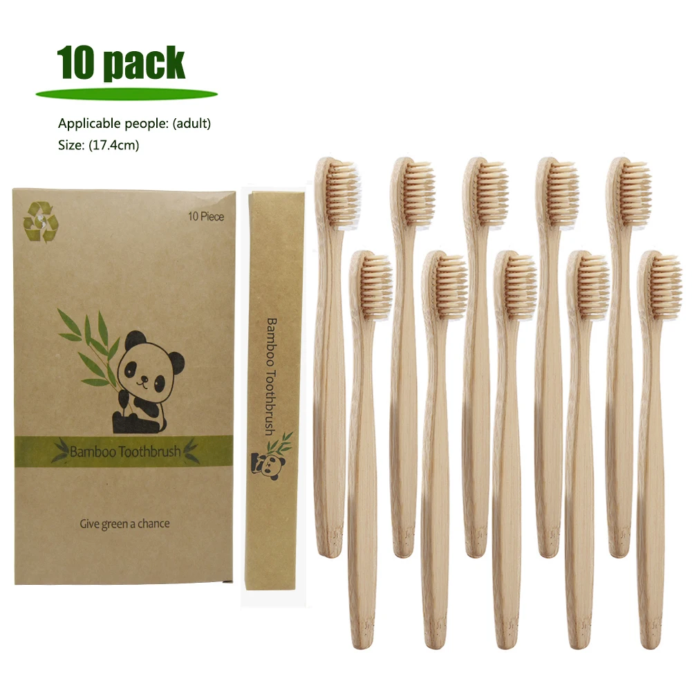 12 шт./setEnvironmental Bamboo угольная зубная щетка для здоровья полости рта низкоуглеродистая средняя мягкая щетина деревянная ручка зубная щетка - Цвет: 3