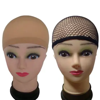 

3Pcs Fashion Women Nylon High Elasticity Stocking Mesh Wig Caps Hats Hair Net Mesh & Stocking Shape Elastic Soft