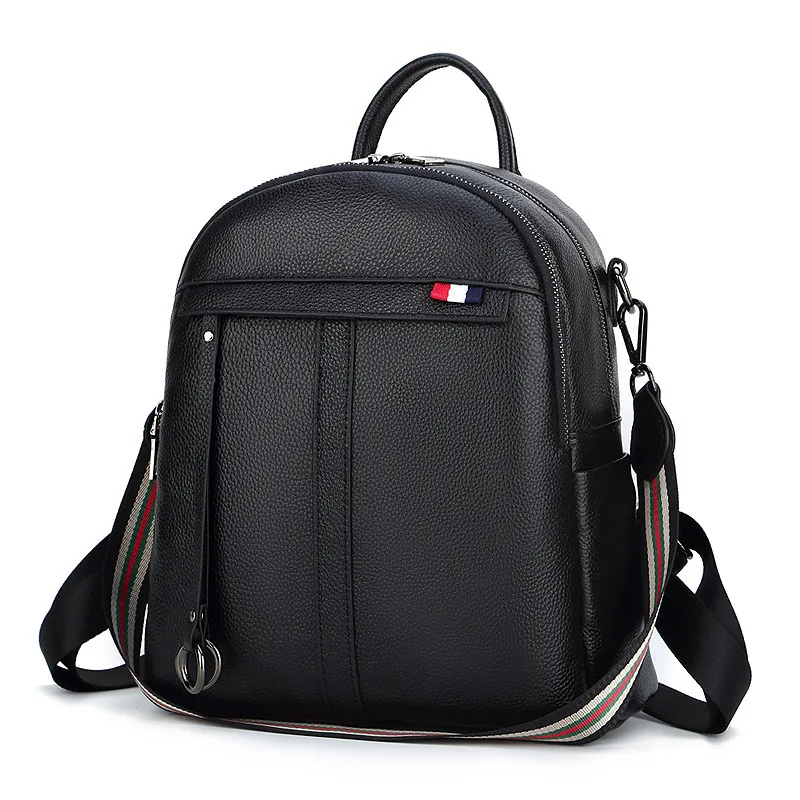 

European and American female package 2019 new lady handbag leather shoulders litchi grain tote bags his bag on the spot