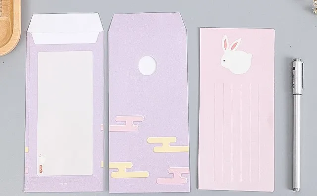 1 компл. Kawaii сладкий Сакура полый конверт девушка друг любовник подарок 2 шт. конверт+ 4 шт. бумага на день рождения канцелярские принадлежности