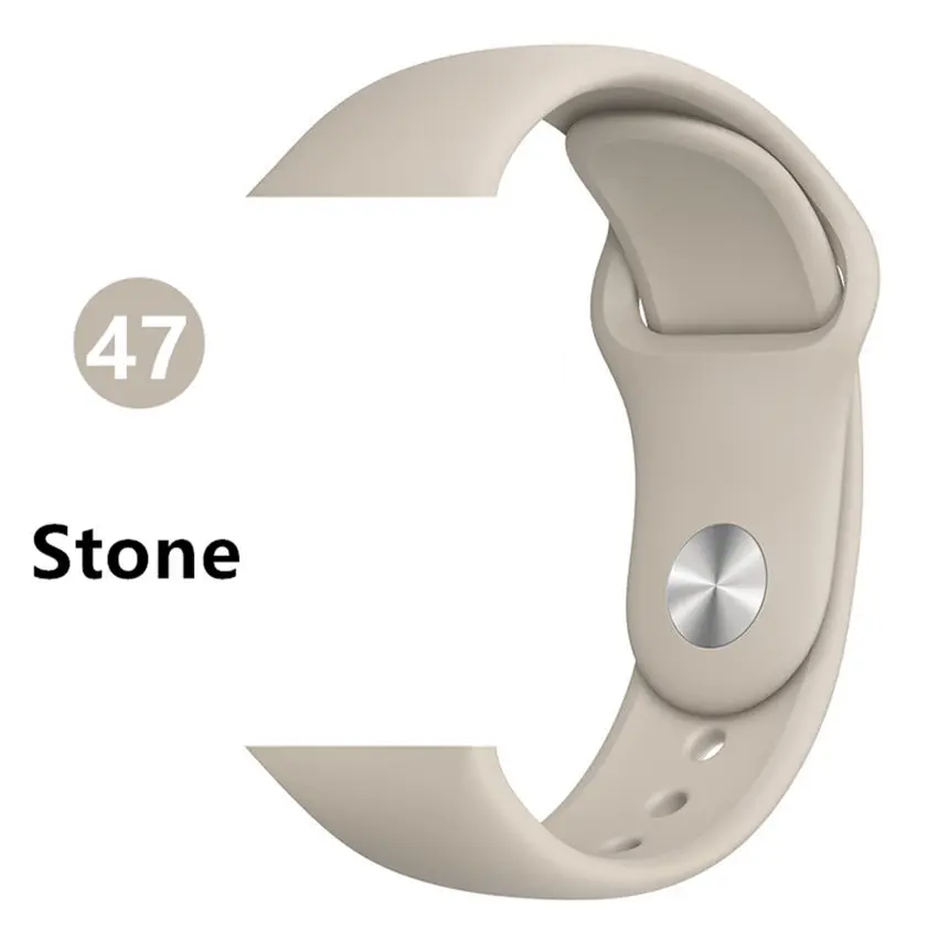 Stone Ремешок для apple Watch 5 4 ремешок 44 мм 40 мм iwatch 3 2 1 ремешок 42 мм 38 мм браслет для apple watch аксессуары для наручных часов - Цвет ремешка: Stone