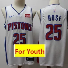 /20 молодежный#25 Derrick Rose Detroit Pistons детский трикотаж