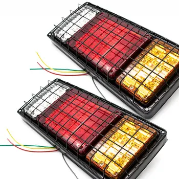 

12V Auto LED Taillight Rear Tail Safety Warning Beacon Signal Lights 140-2/40LED Emergency Lamp