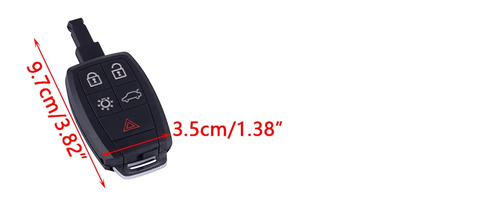 CITALL подходит для Volvo C30 C70 S40 V50 2008 2009 2010 2011 черного цвета на каблуках высотой 5 Кнопка Автозапуск дистанционного ключа автомобиля в виде ракушки чехол Замена