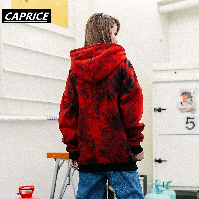 Длинная мужская толстовка с вышивкой Tie Dye уличная одежда 2019 зимняя карманами