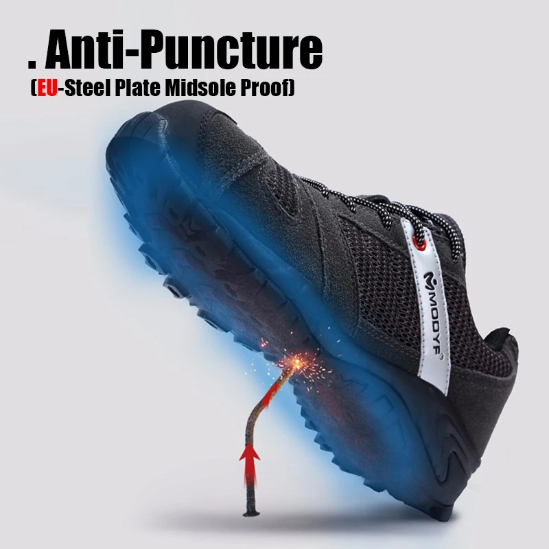 LARNMERN Men Steel Toe Cap Work Safety Shoe Genuine Leather Casual Anti-kick Footwear Outdoor Puncture Proof Sneaker LARNMERN Men Steel Toe Cap Work Safety Shoe Genuine Leather Casual Anti-kick Footwear Outdoor Puncture Proof Sneaker