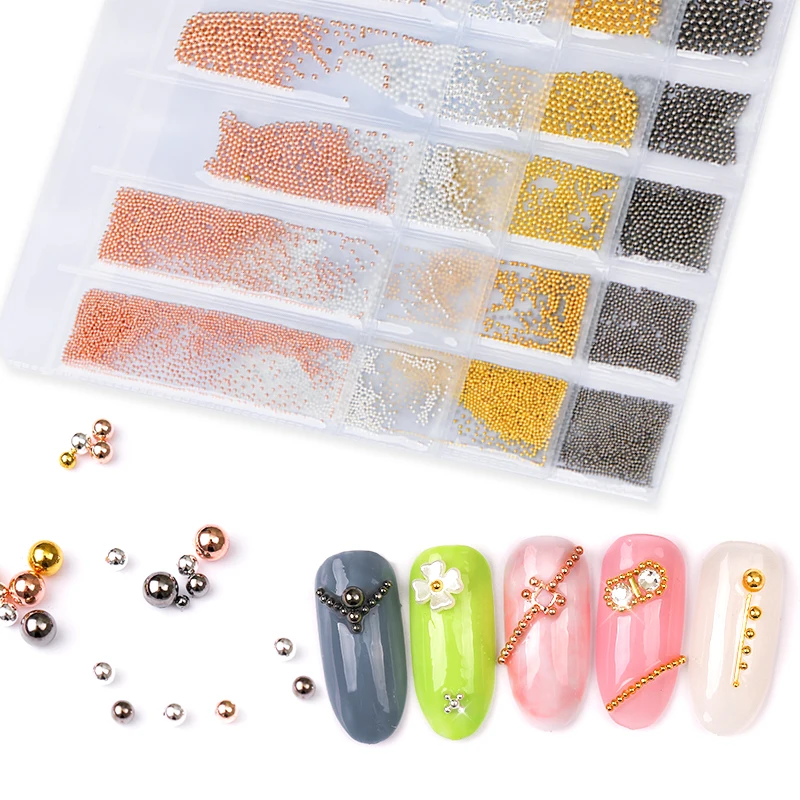 Born queen мини маленький из нержавеющей стали Beads3D украшения для ногтей пистолет серый розовое золото DIY ногтей шпильки аксессуары