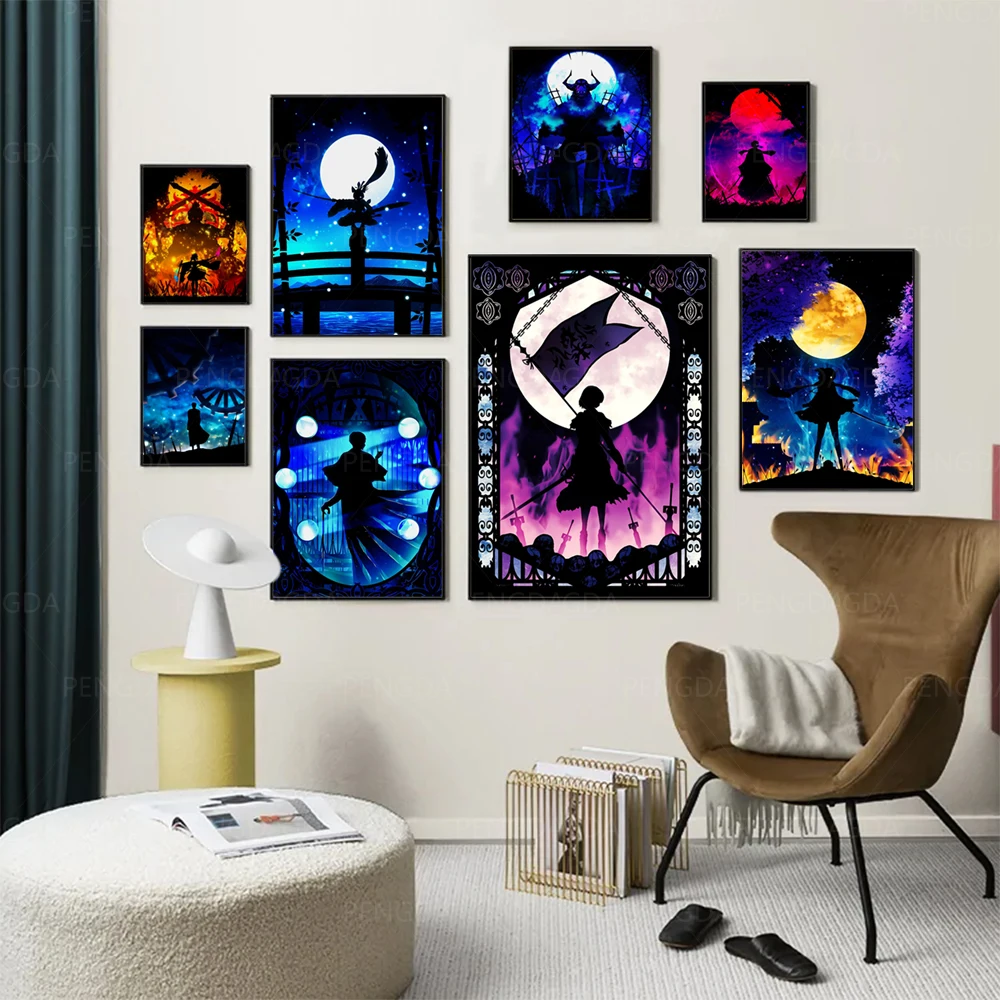 

Canvas Painting Hd Printed Japanese Animation Home Decoration Pictures Poster Wall Art For Cartoon Portrait Living Room Artwork