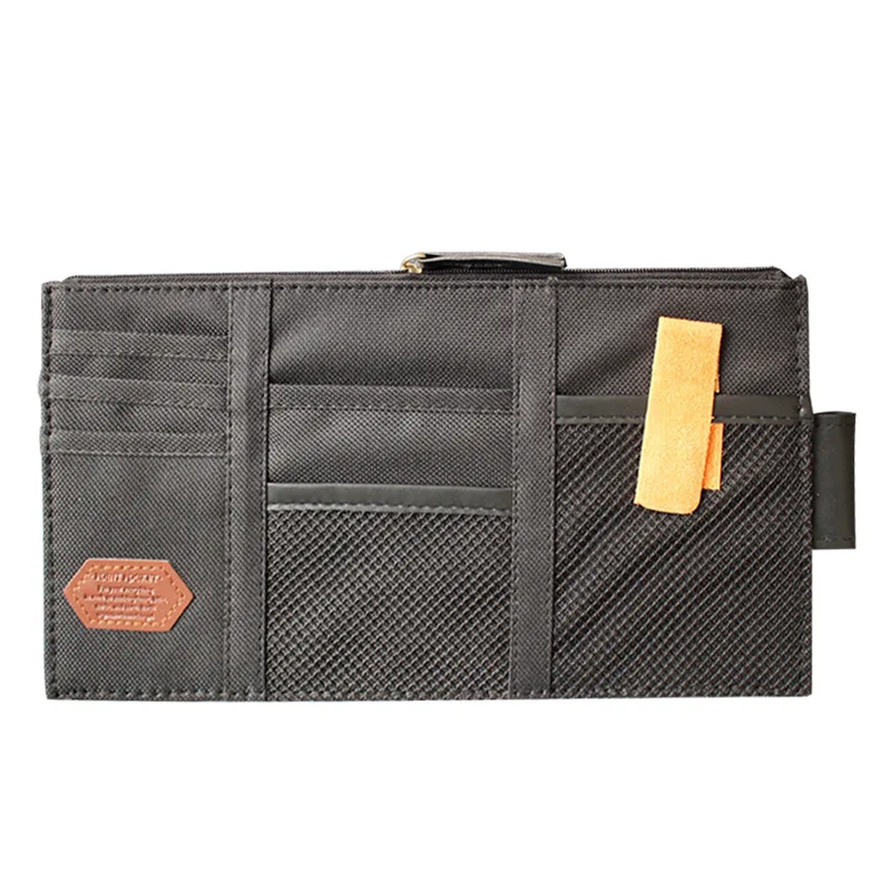Multi Function Automobile Interior Accessories Auto Sunshade Cover Car Sun Visor Sunglass Pen Holder Phone Hanging Bag
