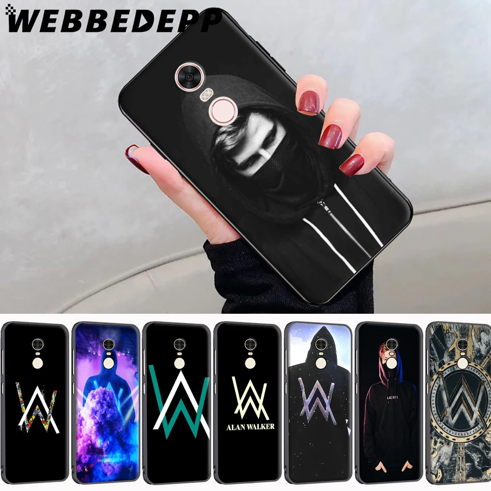 Alan Walker мягкий чехол для Xiaomi Redmi 5 Plus 4A 4X 5A 6A 7A 8A S2 Примечание премьер-5-6-7-8-Pro 8