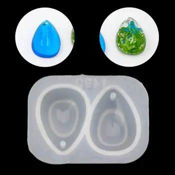 

Teardrop Shape Pendant With Hole Craft DIY Silicone UV Resin Jewelry Mold X7YC