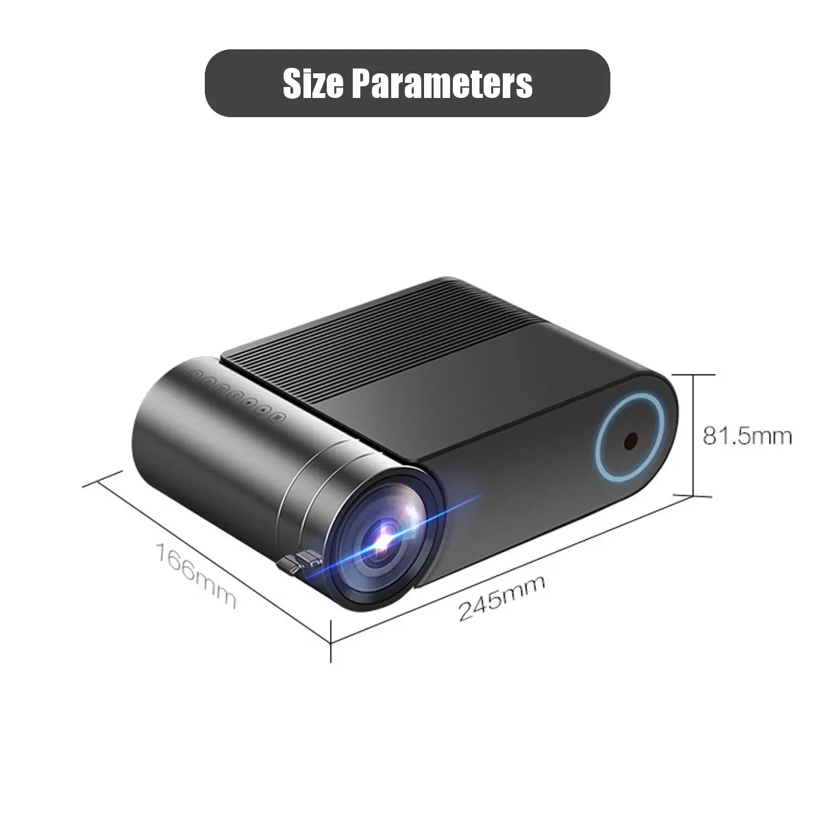 Flash Deals GjDpL 4K 3800 Lumes mini projecteur LED Vidéoprojecteur Portable pour La Maison Extérieure de Soutien au Cinéma HD Affichage Pour iPhone/Android