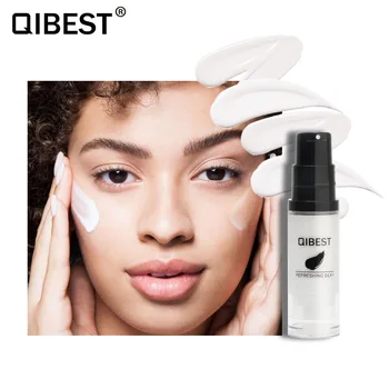 

QIBEST Face Liquid Foundation Skin Tone Color Changing Makeup Long Lasting Brighten Full Coverage Concealer Cream Base Cosmetics