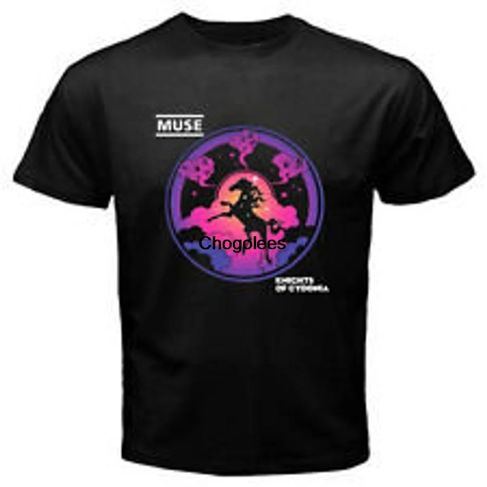 Новый MUSE Рыцари Cydonia логотип Для мужчин Черная футболка Размеры S M L XL 2XL 3XL |
