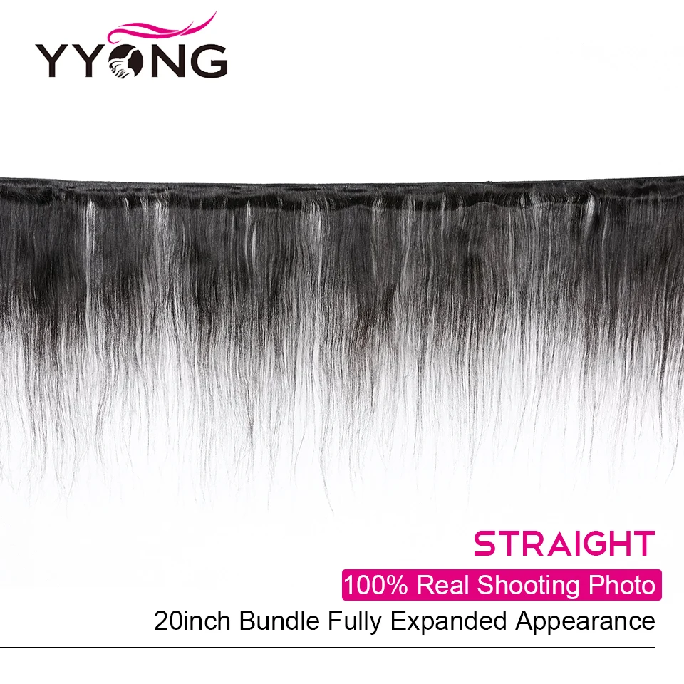  Yyong Hair 5x5 Closure With Bundles Brazilian Straight Bundles With Closure Remy 8-30inch Human Hai