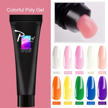 

Poly Gel Manicure Set Clear Gel Extend Builder UV Gel Varnish Nails Art Quick Building Extensions Acrylic Builder Polygel Kits