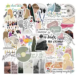 Autocollants Taylor Alison Swift, étiquette en vinyle, papeterie pour Scrapbooking, guitare, ordinateur portable, Skateboard, jouets pour enfants, paquet de 10/30/50 pièces 