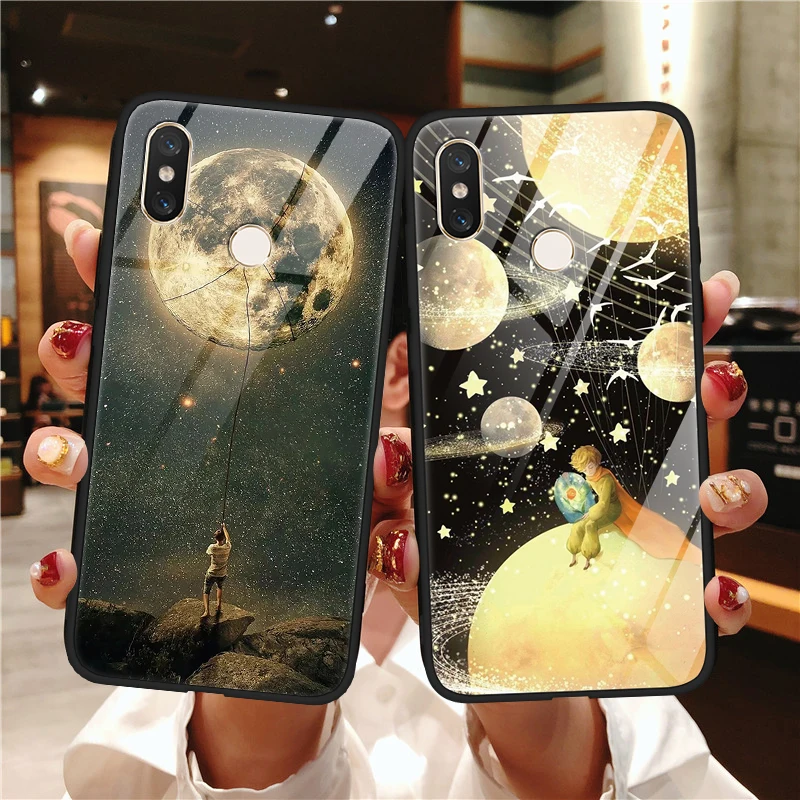 

Luxury Tempered Glass Case For Xiaomi Mi 9 8 A3 CC9 CC9e A2 Lite Explorer SE 9T Pro Pocophone F1 5 5S 6 Mix 2S Max 3 Space Case