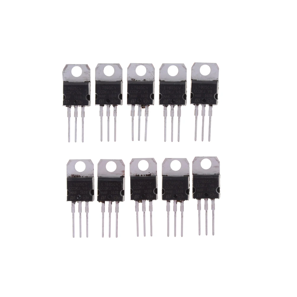 10 шт./лот L7805CV L7805 7805 LM7805 регулятор напряжения 5 В электронная цепь три терминала