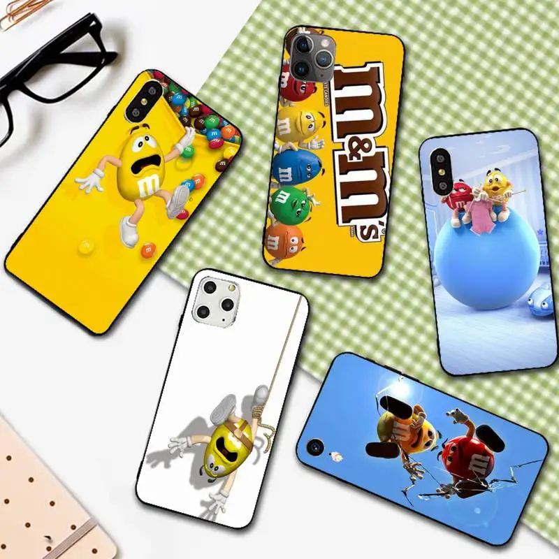 M&M Chocolate Phone Case For IPhone 12 13 Pro Max 6 6s 7 8 Plus XS XR