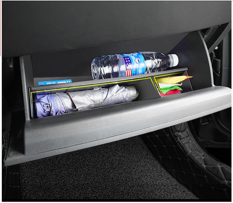 

Car Glove Box Interval Storage For TOYOTA C-HR 2016 2017 2018 2019 CHR Storage Console Tidying Box Central Storage Box