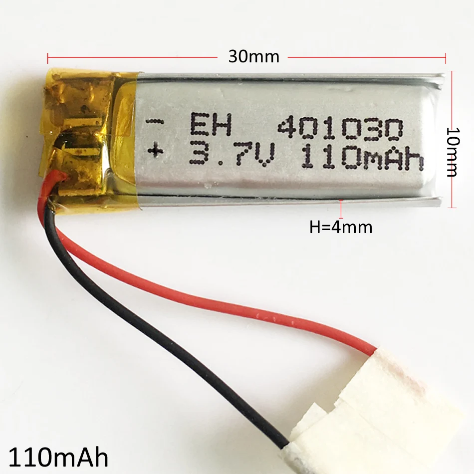 3 7 v 110mAh 401030 литий полимерный Li Po Аккумуляторная батарея для DIY Mp3 MP4 MP5 GPS PSP bluetooth