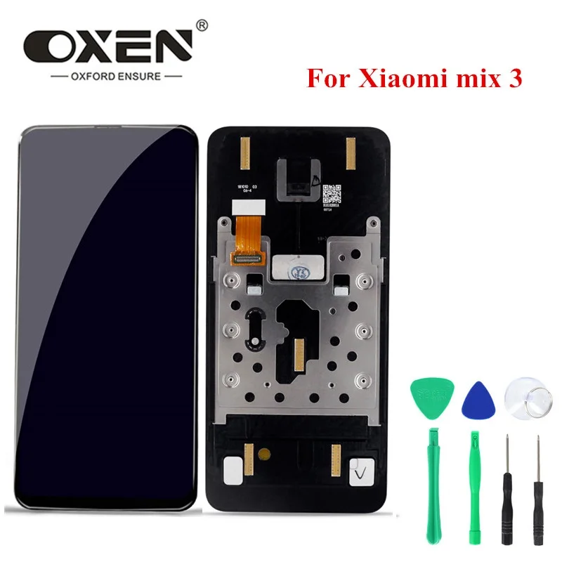 

OXEN For Xiaomi Mi Mix 3 LCD Display Mix3 6.39" Touch Screen Digitizer Assembly Replacement Pantalla Free Tools