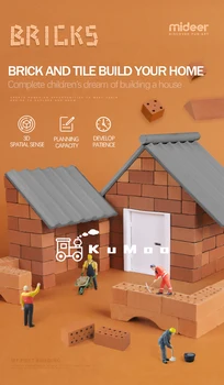 

MiDeer my first building 3D stereo DIY mini simulation building house hand-built toy reusable 220pcs