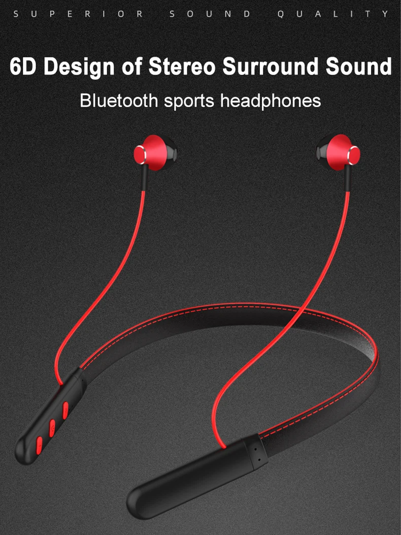 Bluetooth спортивные наушники уникальные кожаные шейные беспроводные наушники HD звук G8 для LENOVO zte Meizu REALME NOKIA SONY GOOGLE