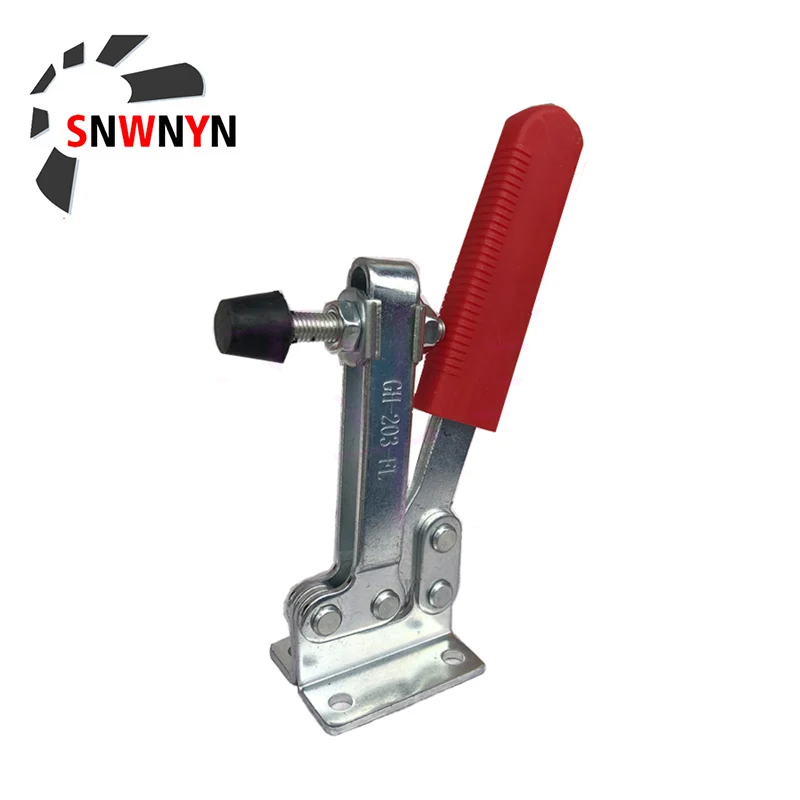 

1pc GH203-FL Horizontal Toggle Clamp 227KG Big Handle Quick Release Tool Horizontal Clamps Hand New Heavy Duty Tooling Accessory
