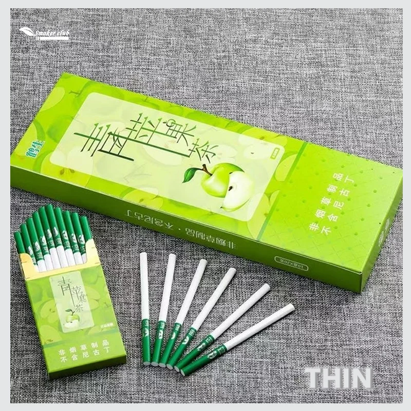 Green Apple Fruit Flavor Herbal Tea Smoke Healthy No Nicotine