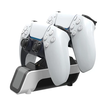 

Charger Station For PS5 Controller Charging Dock Stand For PlayStation5 PS5 Dual Charger Dock