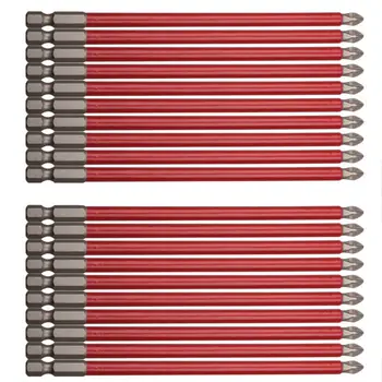 

10pcs PH2 150mm Power Drill Bit Set Long Reach Non Slip 1/4'' Hex Screwdriver 83XA