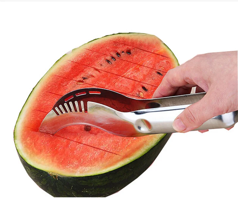 Бесплатная доставка нержавеющая сталь Ломтерезка для арбуза Для дыни резак