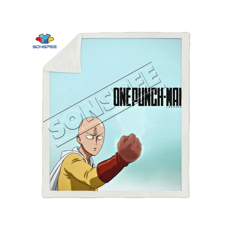 Аниме One PUNCH-MAN, Супермен, диван для путешествий, молодежное постельное белье, набивное одеяло с рисунком, покрывало для мальчиков и девочек, одеяло для путешествий - Color: 16
