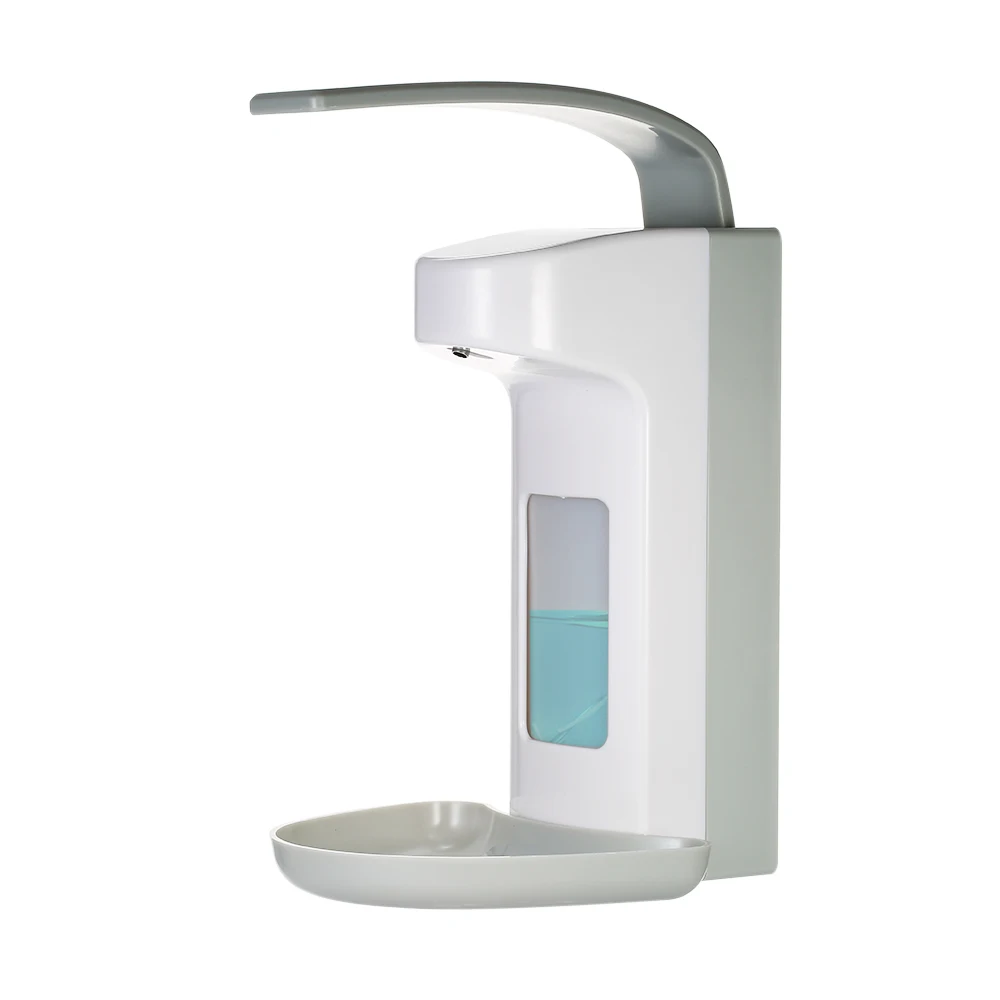 

500ml Wall-mounted Soap Dispenser Elbow-press Hand Washing Toilet Liquid Soap Dispenser Single Bottle Manual Shampoo Box