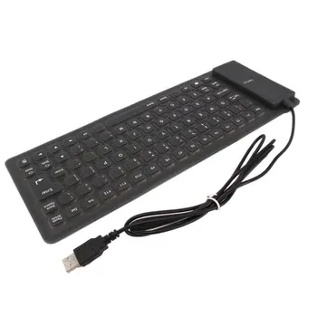 

Portable USB Keyboard Flexible Water Resistant Soft Silicone Gaming keyboard for Tablet Computer Laptop PC