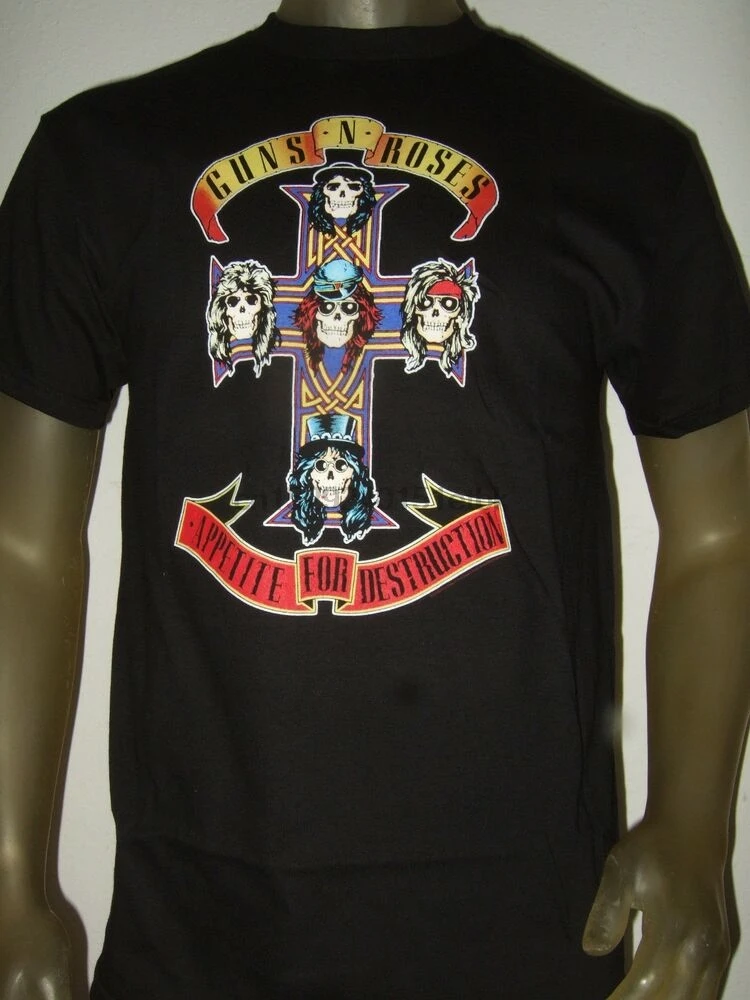 Новые мужские ружья N Roses аппетит для разрушения Axl металлическая рок-группа
