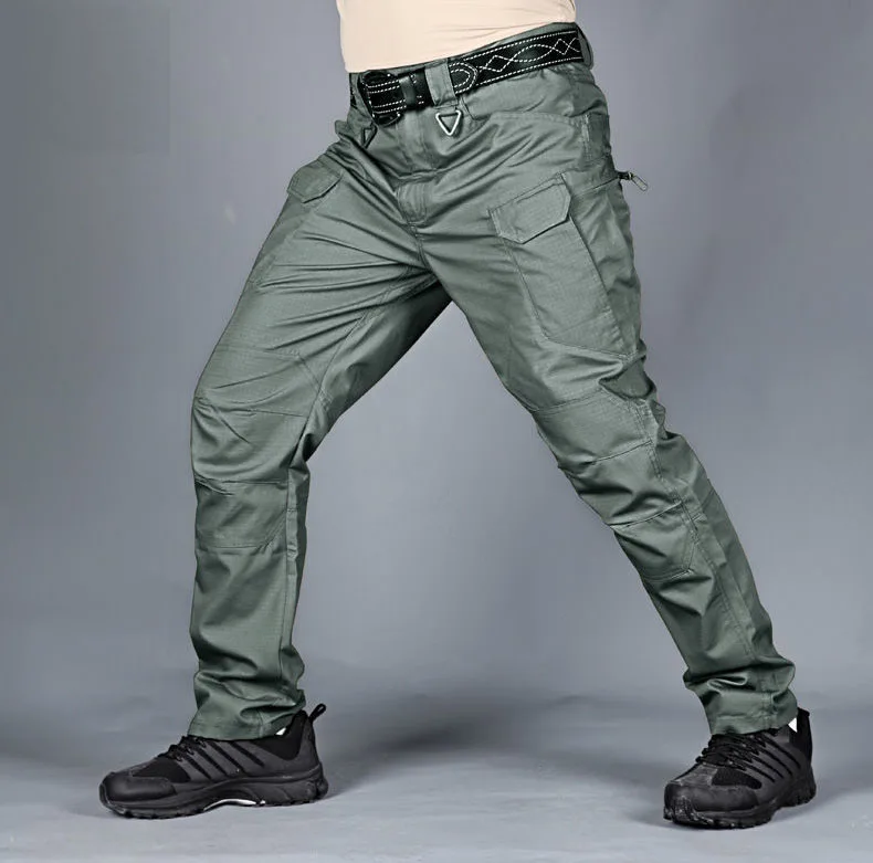 City Tactical Cargo Pants Men Outdoor Hiking Camping Multi Pocket Military Army Trousers Casual Breathable Waterproof Sweatpants